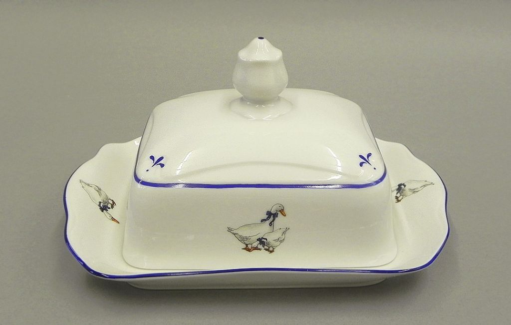 Maslo 250 g, český porcelán, Mary-Anne, husi, Leander Obrázok produktu 