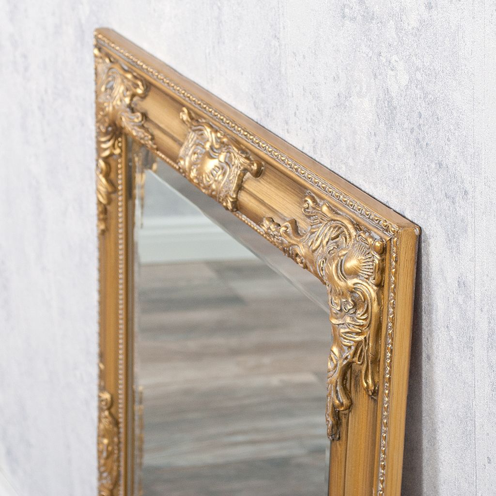 Eleganter Barock-Spiegel BESSA 80x60cm gold-antik Produktbild 4