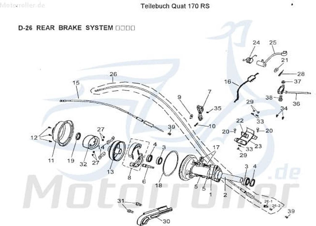 AEON Bundschraube Cobra 50 Maschinenschraube Quad 50ccm 2Takt Motorroller.de Flanschschraube Flansch-Schraube Maschinen-Schraube Bund-Schraube ATV UTV