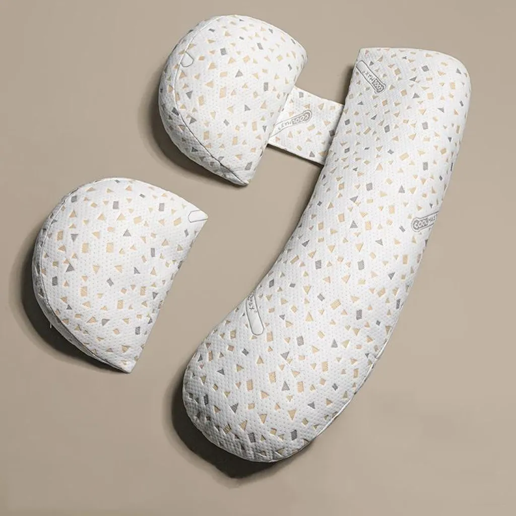 Oreiller de maternité ergonomique en U, coussin gris ajustable Type 2 - 2