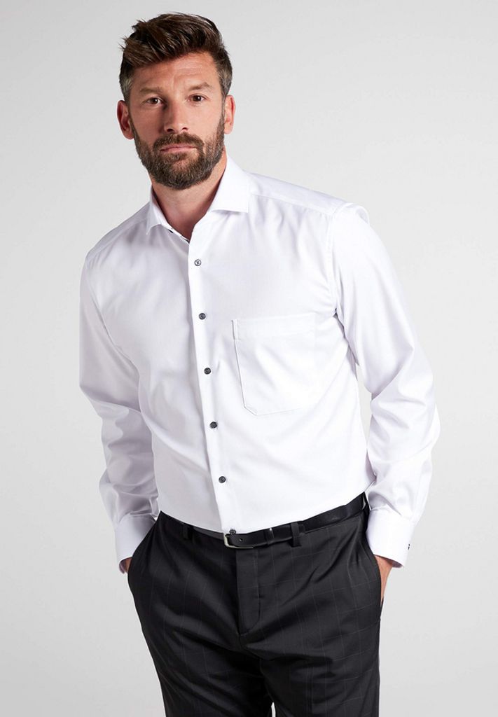 Eterna Hemd Cover Shirt Twill Comfort Fit 8819-00-E18V Gr. 41 weiß