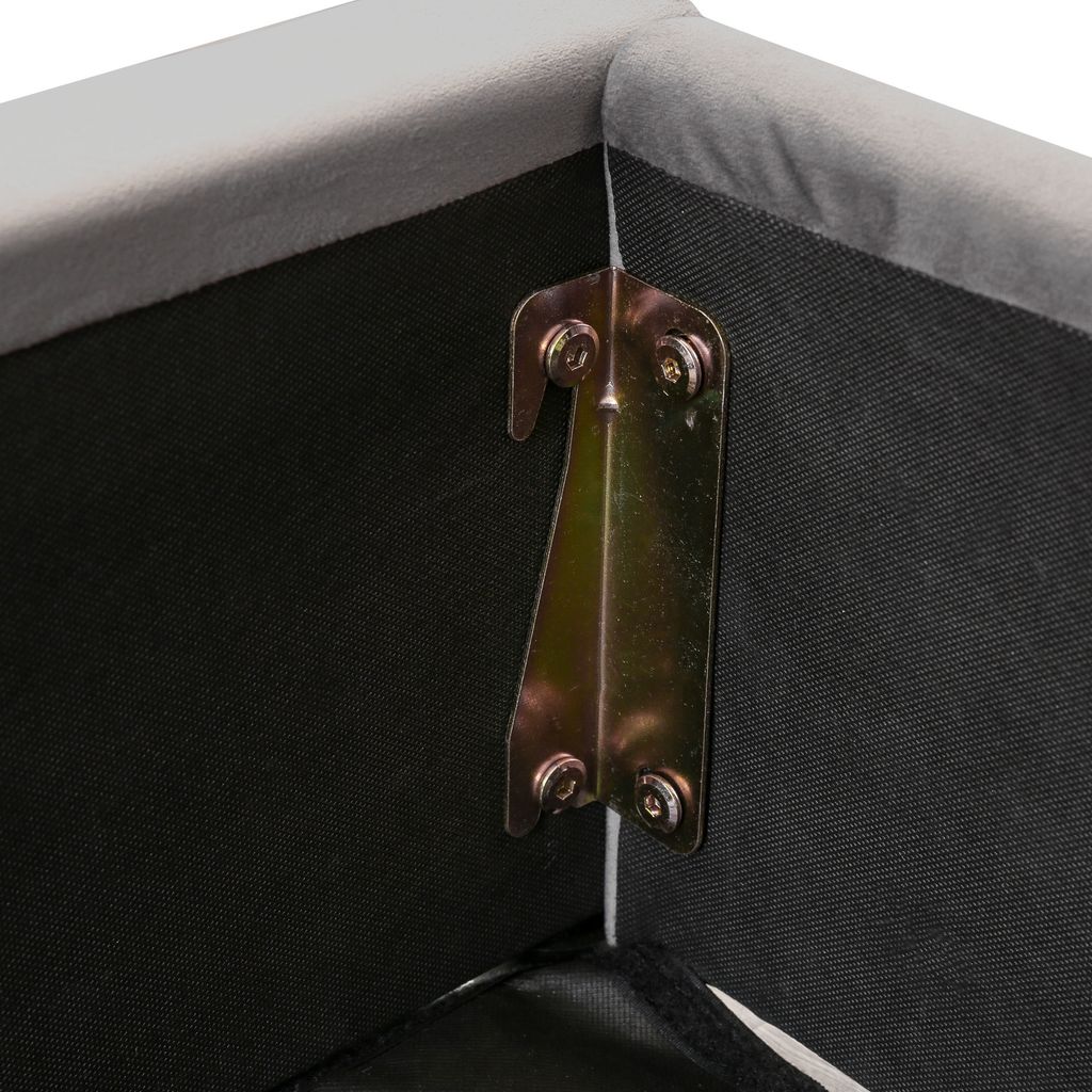 Merax Hydraulická posteľ Boxspring 180x200 cm Čalúnená Obrázok produktu 8