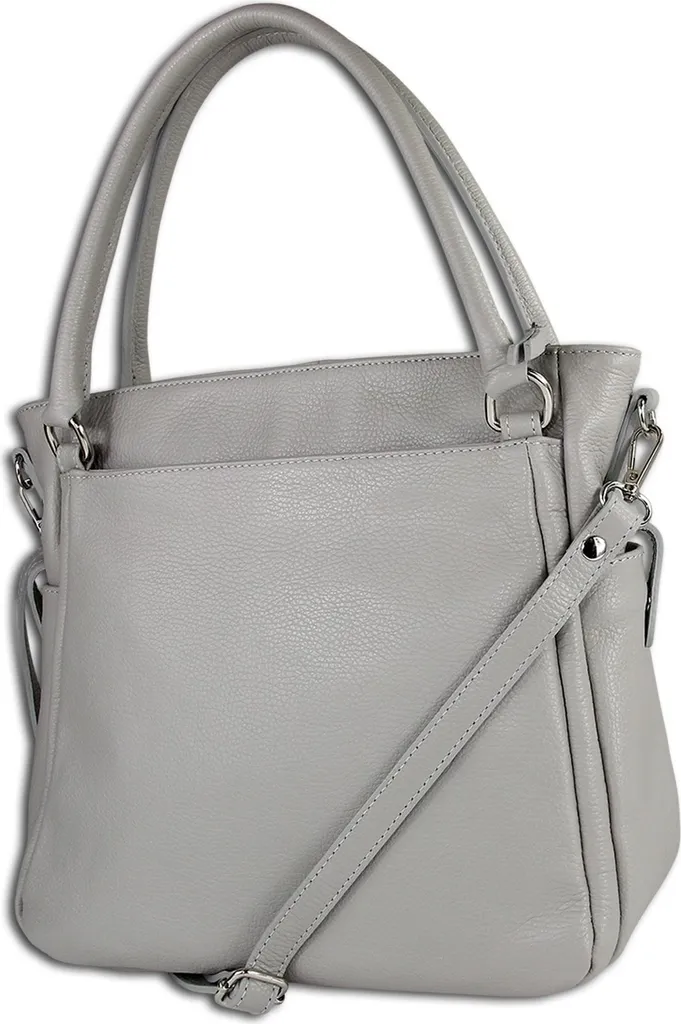 Sac à main Toscanto OTT160HK cuir gris clair de qualité premium