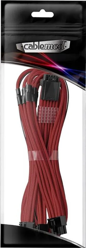 CableMod C-Series Pro ModMesh 12VHPWR vers 3x PCI-e Corsair 60cm Rouge