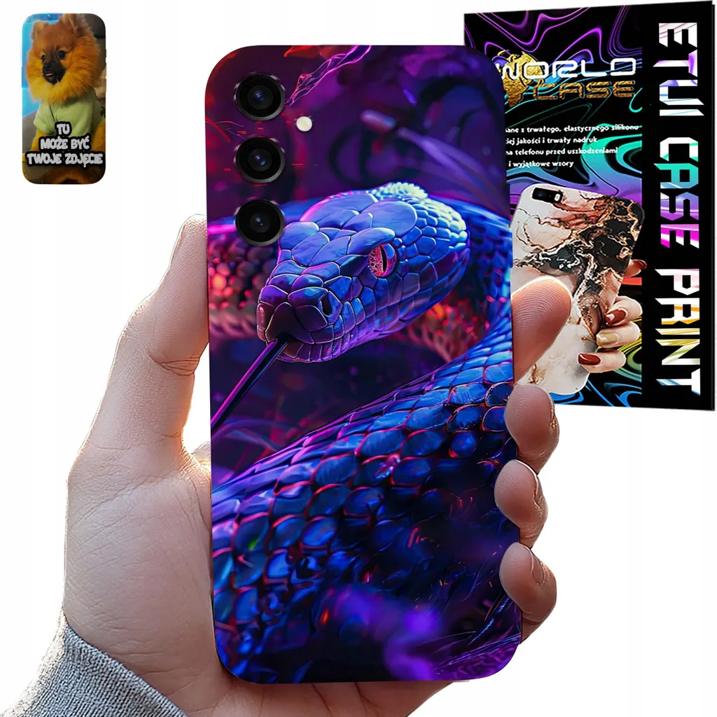 Cover Samsung S24 FE Effetto Pelle di Serpente + Pellicola Vetro