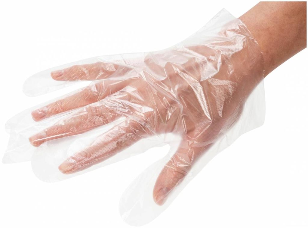 Celefree Karton mit 100 Stück Umweltschutz PVC Einweg-Inspektionshandschuhe Puderfreie Sanitär Transparente Handschuhe Fingerabdruck Touchscreen Arbeitsschutz,M