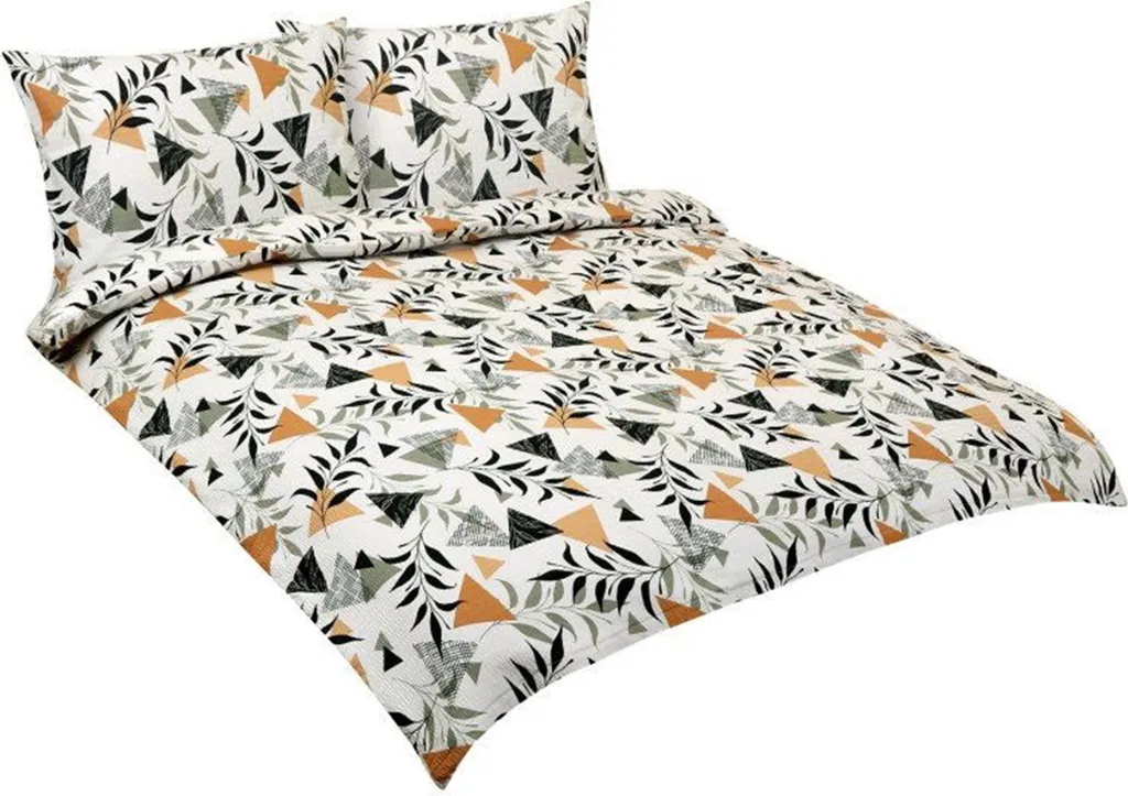 Housse de couette sans repassage BELLATEX Crêpe de lin Jardin 240x220 cm - 3