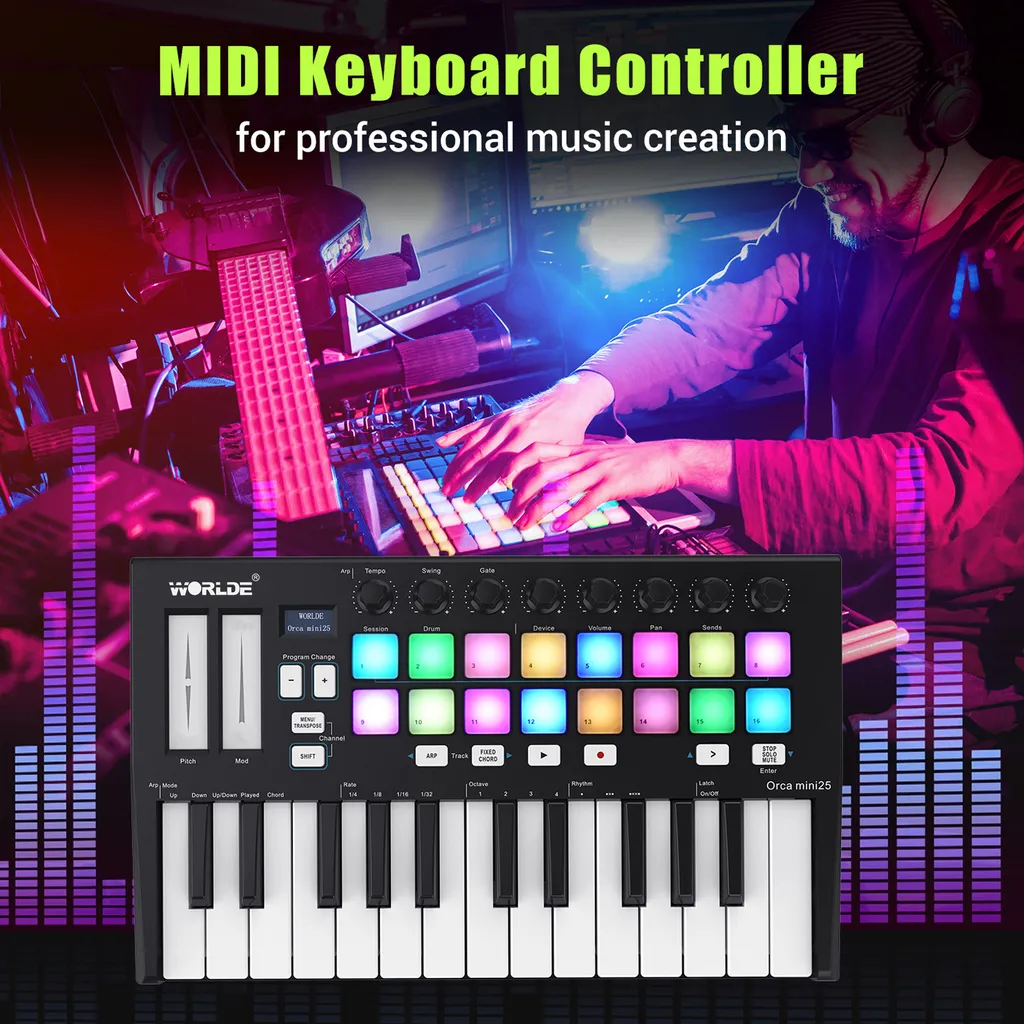 Mini Clavier MIDI USB Orca25 : La Solution Compacte pour Créer Partout - 10