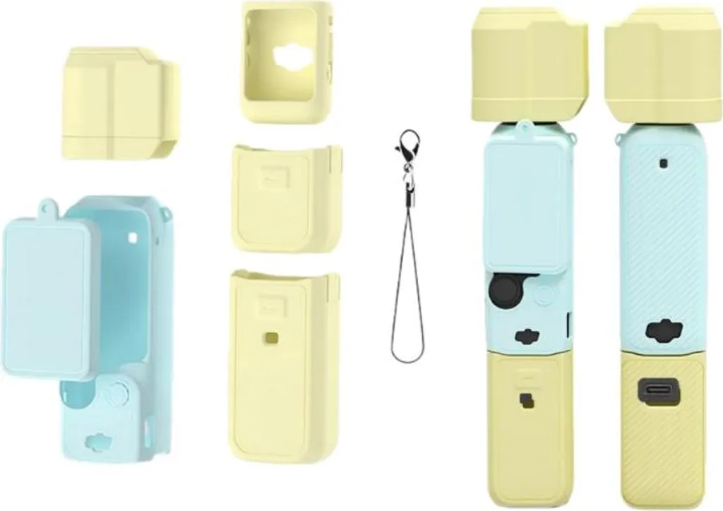 Accessorio DJI Pocket 3 Cover Silicone INF | Blu Giallo Must-Have 2024