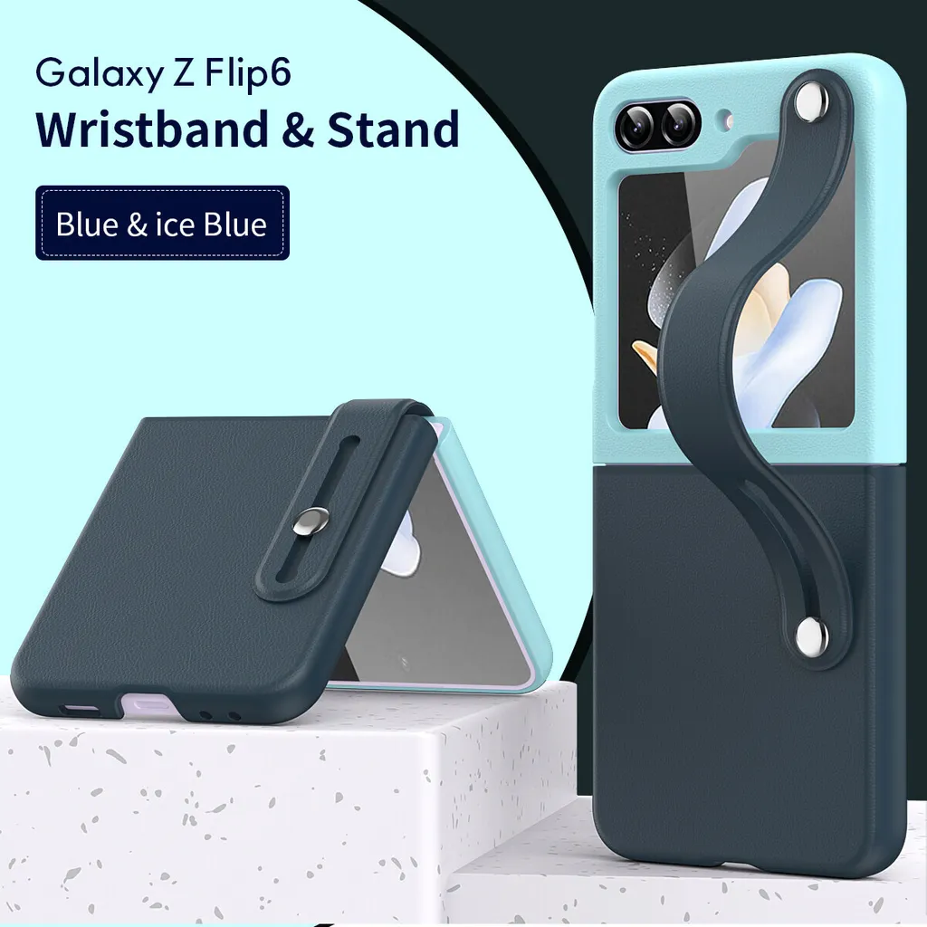 Cover Blu Premium Samsung Galaxy Z Flip 6/7 FE | PC Rigido e Strap