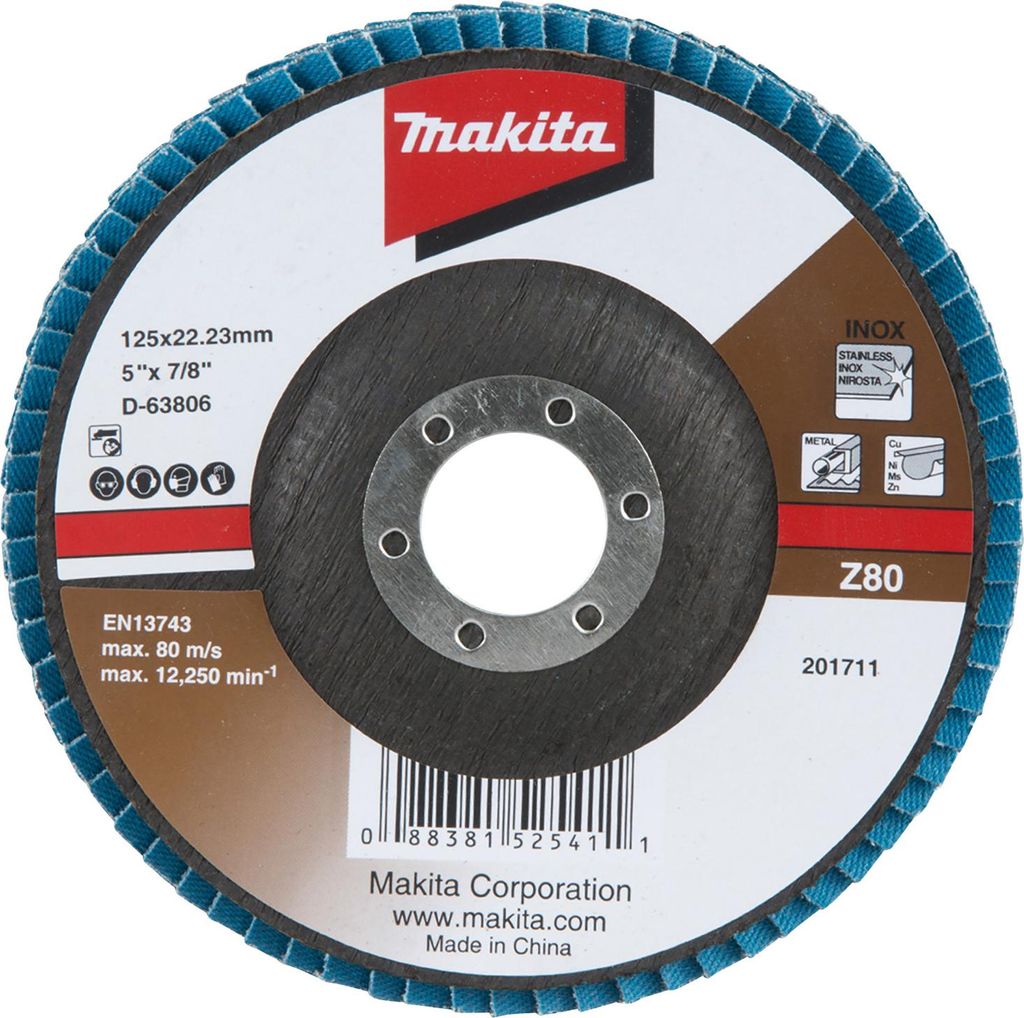 Makita Fächerschleifscheibe 125 mm Z80