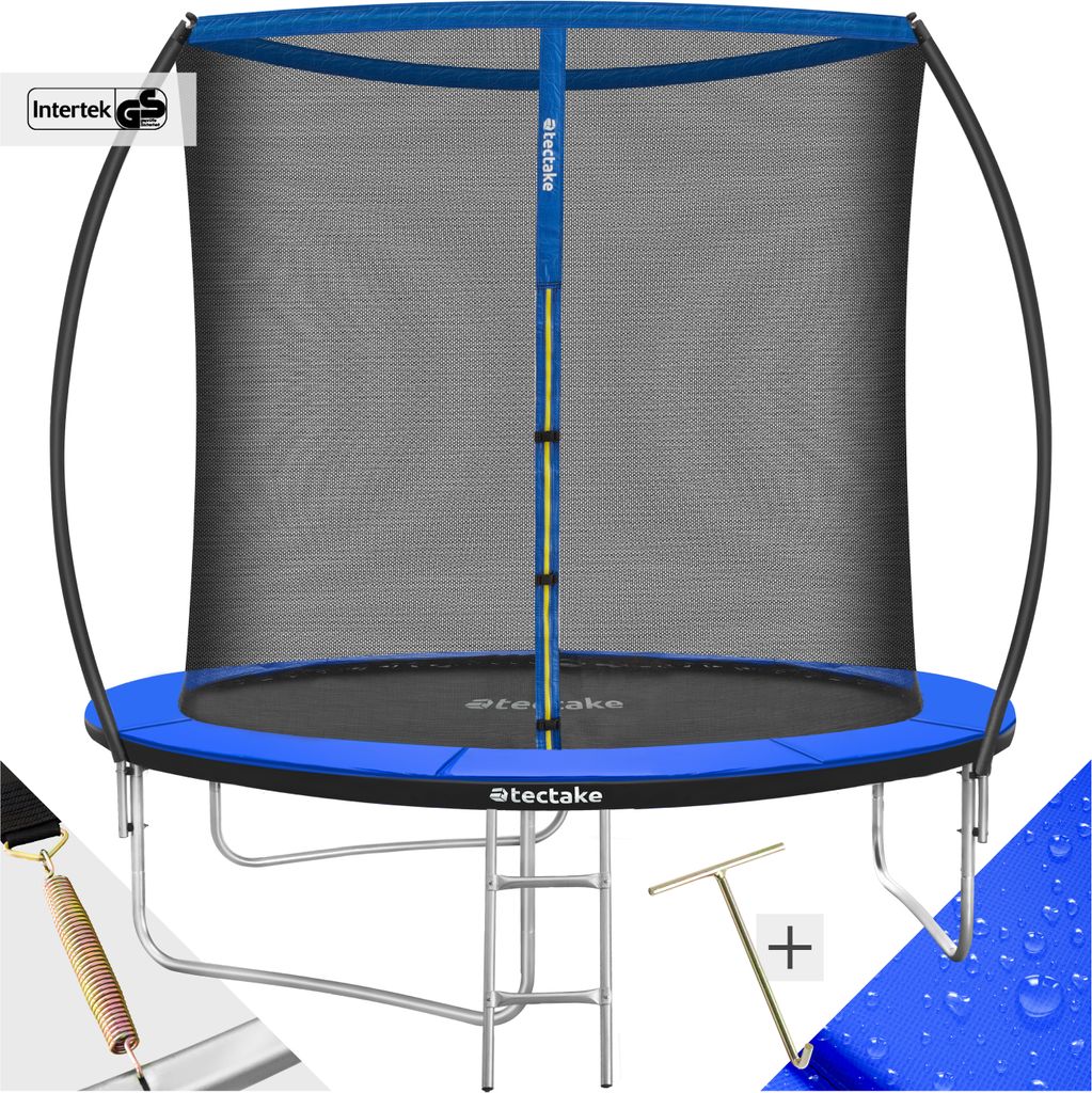 tectake® Trampolin Jumpy Ø 244 cm, GS- mit Sicherheitsnetz Produktbild 