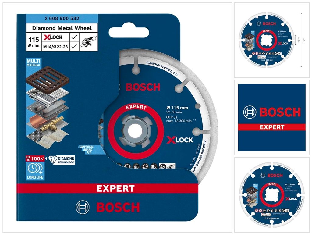EXPERT Diamond Metal Wheel Trennscheibe, X-LOCK, 115x22,23 Produktbild 