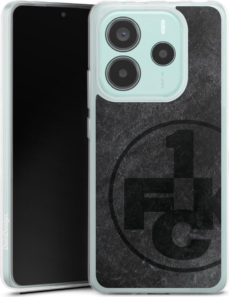 DeinDesign Handyhülle für Xiaomi Redmi Note 14 5G Silikon Hülle Case Smartphone Schutzhülle 1. FC Kaiserslautern 1. FCK Beton
