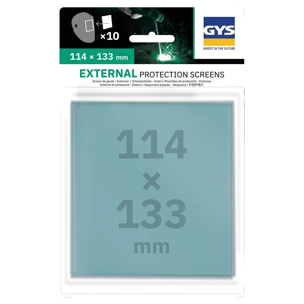 10 pezzi GYS disco frontale esterno standard per casco da saldatura LCD ERGOTECH 5-9 - 2