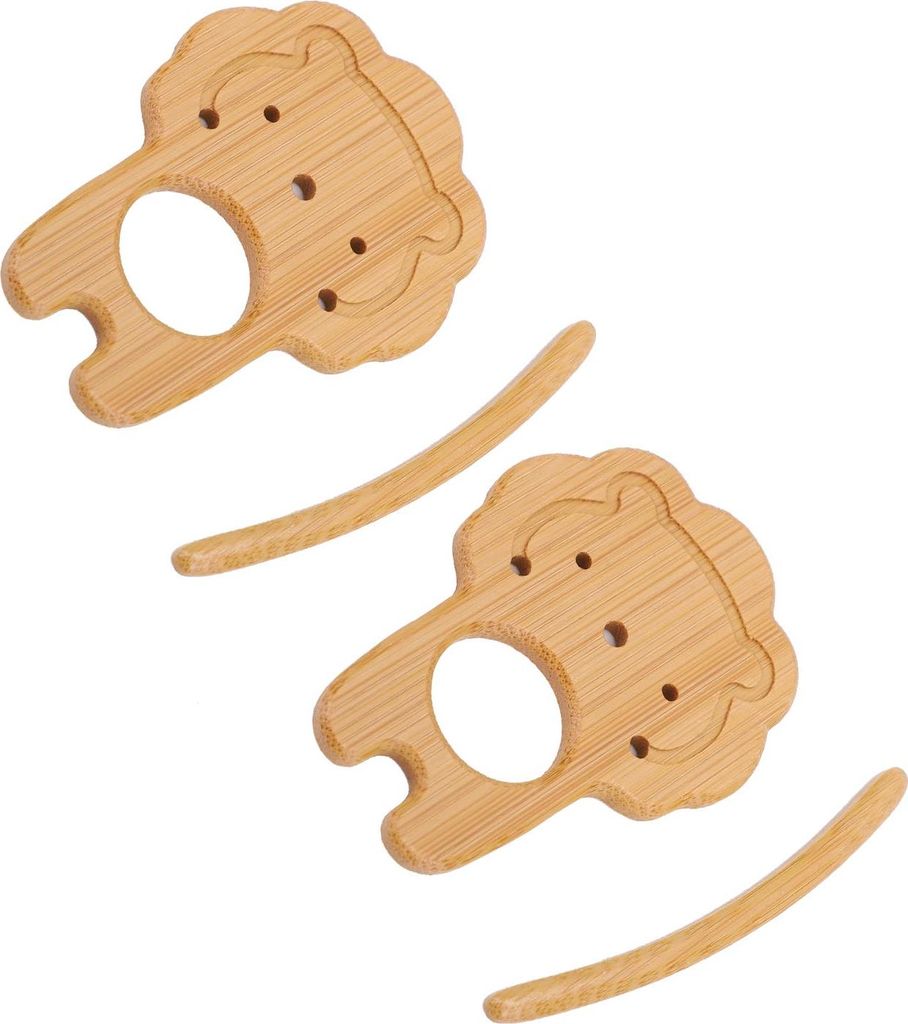 2 Stück Holzbroschen mit niedlichen Tiermotiven – dekorative Broschen für Kleider, Pullover, Schals und Tücher