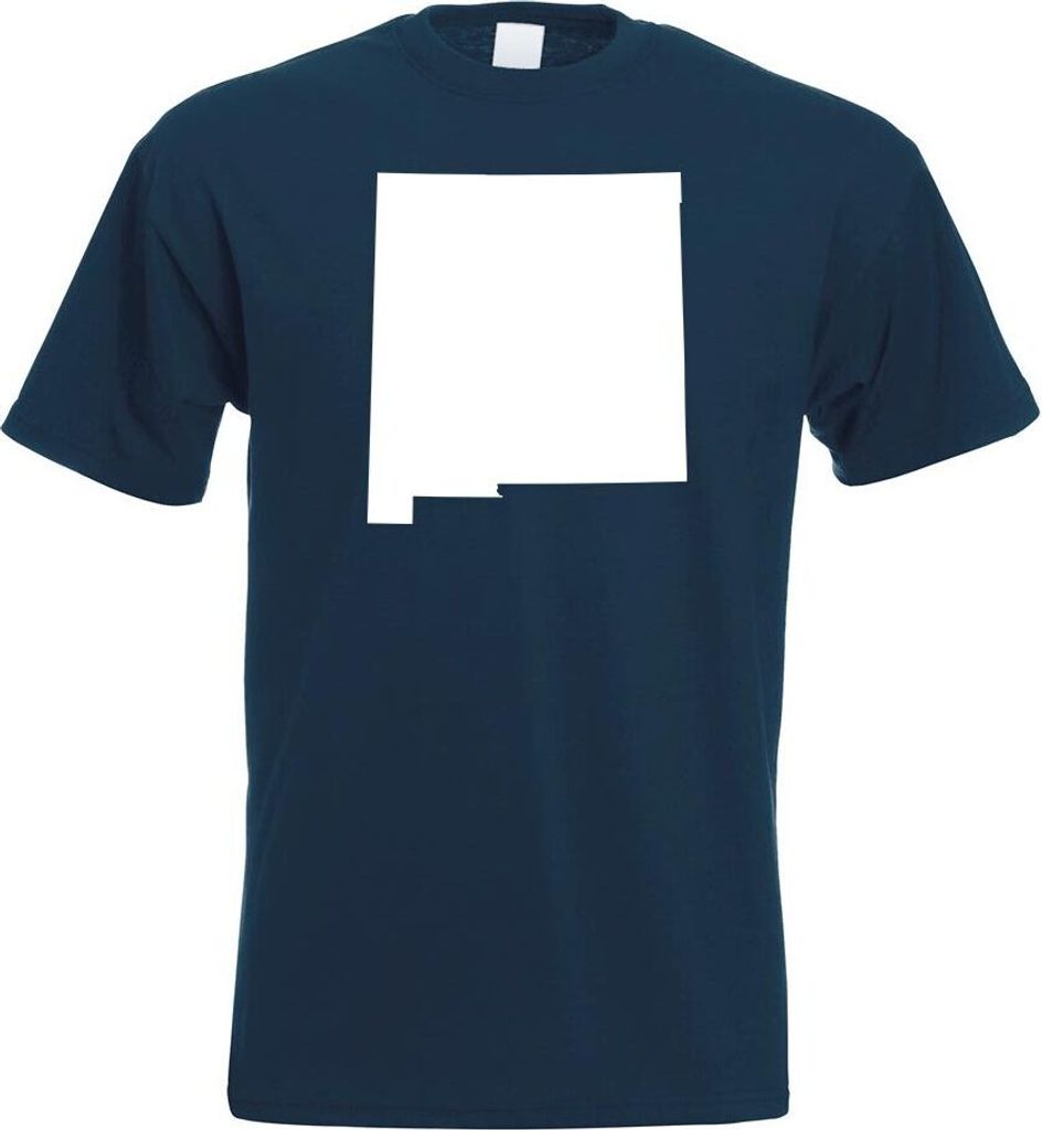 Kiwistar - T-Shirt - Navy - USA - Bundesstaat - New Mexico Herren Funshirt Bedruckt Design Sprüche Spruch Motive - mit Motiv Bedruckt - Funshirt D...