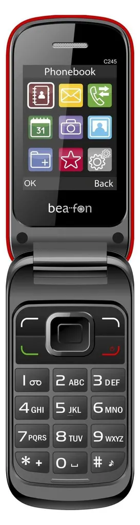 Téléphone Simple Bea-fon C245 Double SIM pour éviter les pannes de batterie