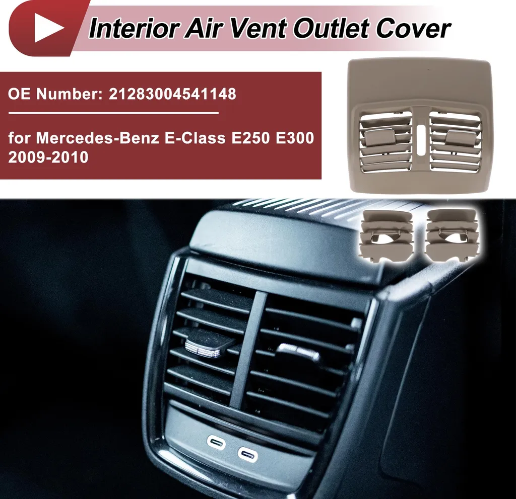 Grille Ventilation Mercedes 21283004541148 ABS Renforcé Coloris Beige