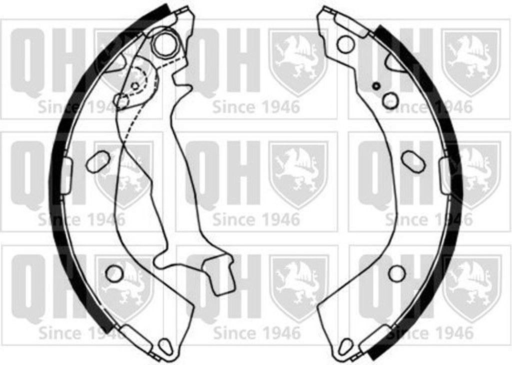 QUINTON HAZELL Bremsbackensatz Trommelbremse Hinten für HYUNDAI GETZ (TB) 180mm BS1174