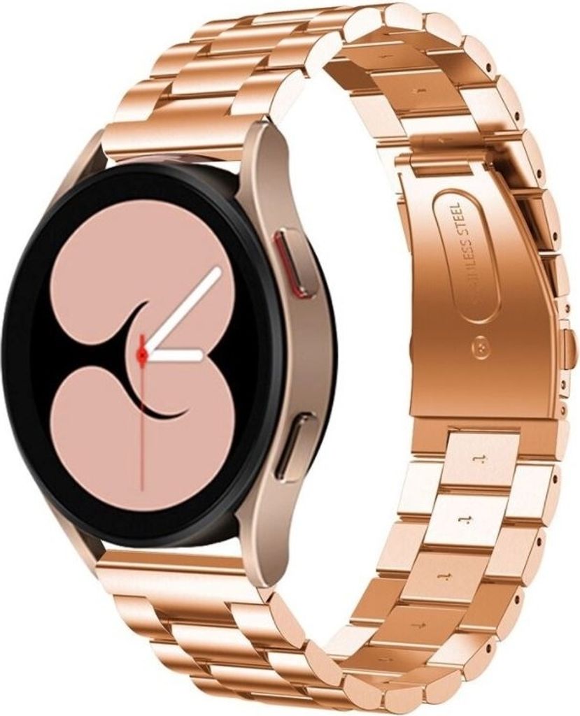 Strap-it Stahlarmband - Kompatibel mit Samsung Galaxy Watch Armband 42mm Ersatzarmband Edelstahl - Faltschließe - Hochwertiges Material - für Sma...