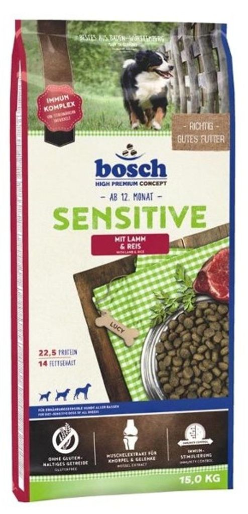 Bosch 52190015, Dorosły, Jagnięcina, Ryż, 15 kg, Zdjęcie produktu 