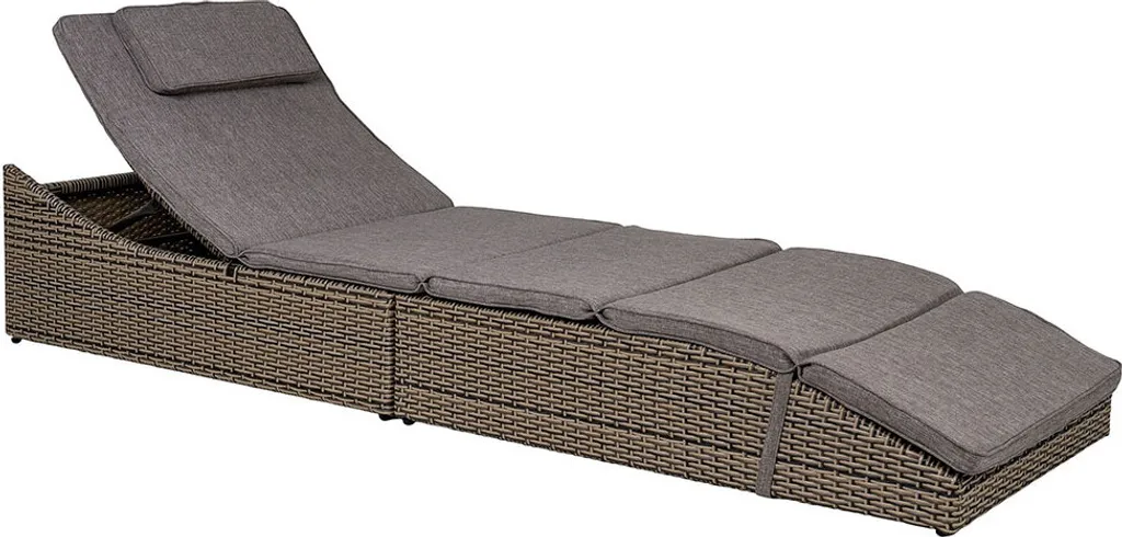 Split Chaise Longue avec Coussin Kubu Noir - Méridienne Confortable
