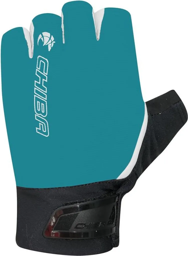 Gants de cyclisme courts pour femme CHIBA Superlight coloris pétrole