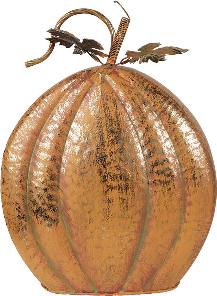 Clayre & Eef Dekoration Kürbis 34x15x42 cm Orange Metall Produktbild 