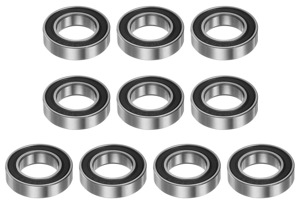 10Stk 6801-2RS Kugellager Rillenkugellager Bearing Tief Rillenkugel Lager 12mm Bohrung 21mm AD 5mm Dick Chrom Stahl Doppelsiegel Lager fš¹r Motor...