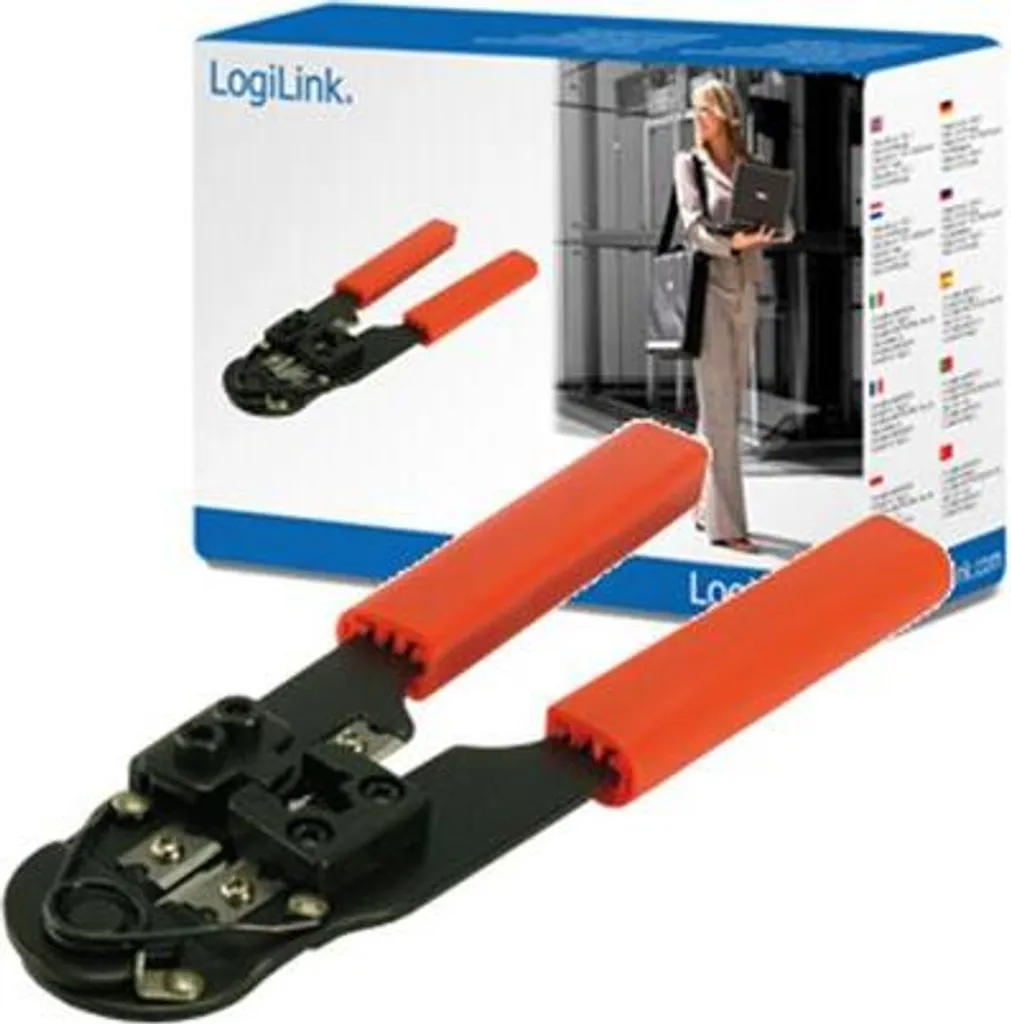 Pinza Crimpatrice Professionale LogiLink WZ0004 per RJ45 in Metallo
