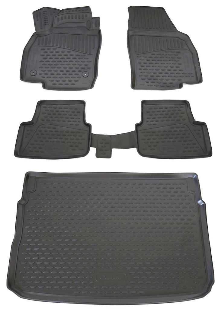 Gummi Kofferraumwanne + Fußmatten Set für Seat Arona, Bj. Produktbild 