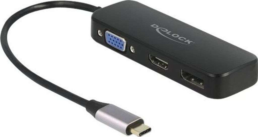 Delock USB Type-C Adapter zu VGA / HDMI / DisplayPort 4K 60 Hz