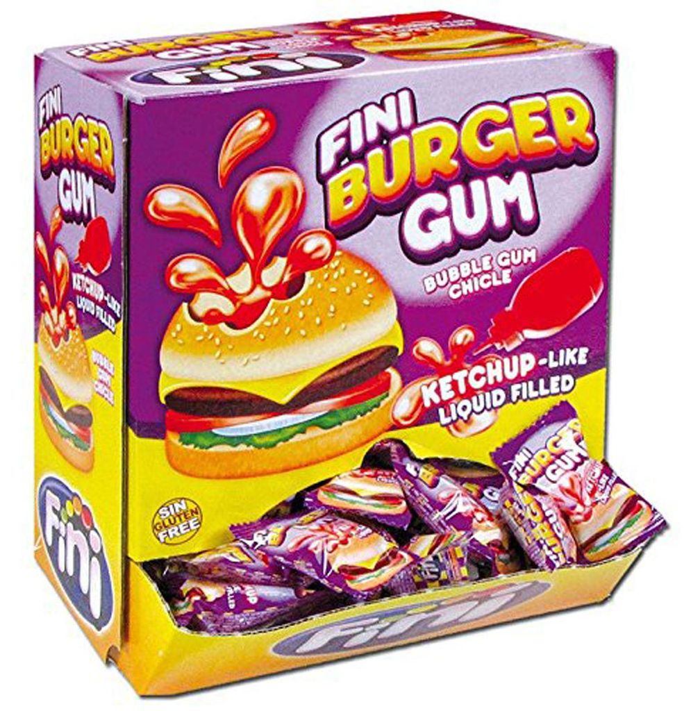 Guma bąbelkowa do żucia burger z płynnym nadzieniem 200 Zdjęcie produktu 