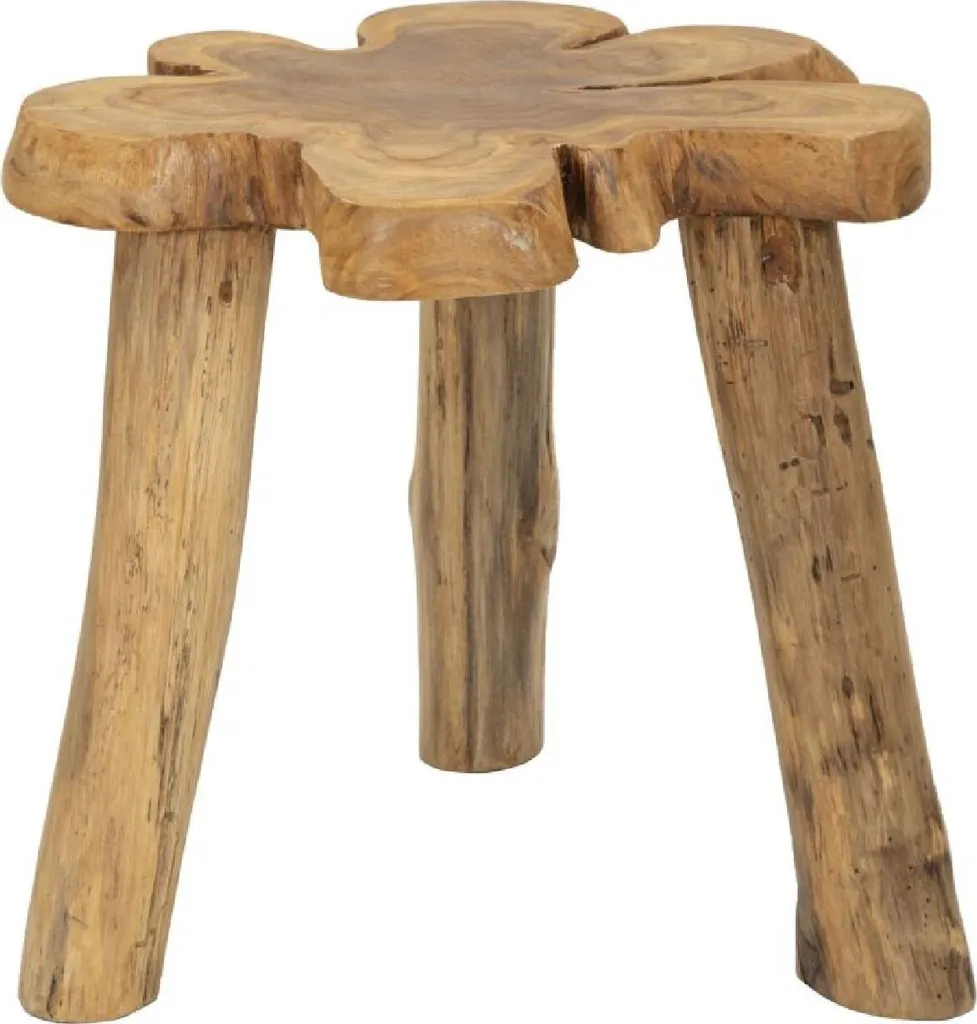 Bout de canapé Bintang Marron Table d'appoint Design 50x47x50 cm