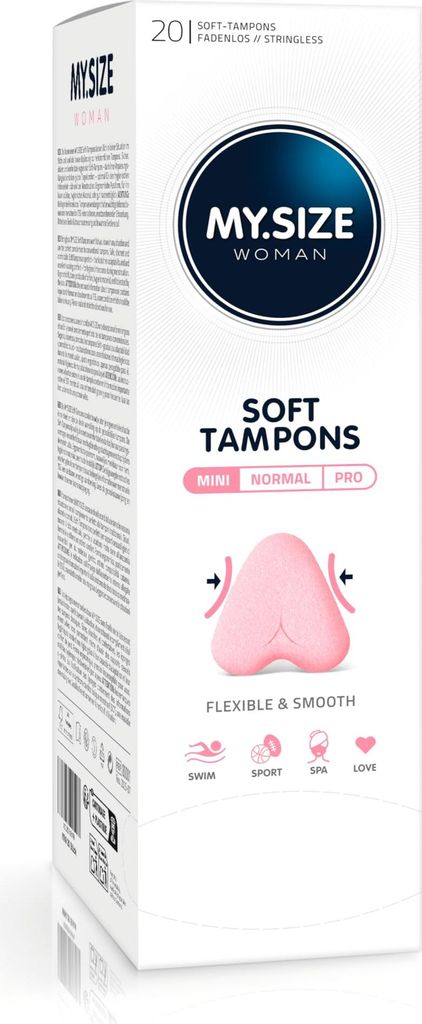MY.SIZE Woman Soft Tampons MINI, 20 pezzi, tamponi senza Immagine del prodotto 