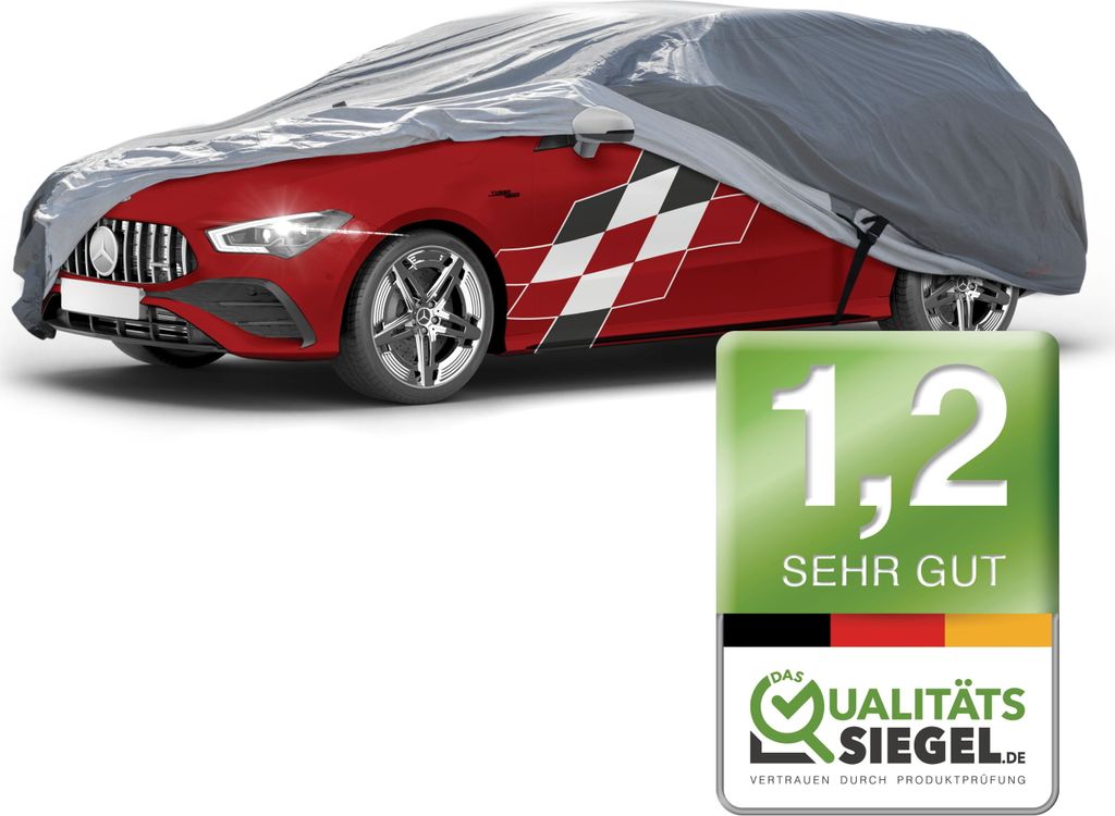 WALSER Premium Abdeckplane Auto All Weather Plus Qualitätssieger *, Abdeckplane wasserdicht, Auto Abdeckplane, Autoplane UV-beständig, Autoabdeck...