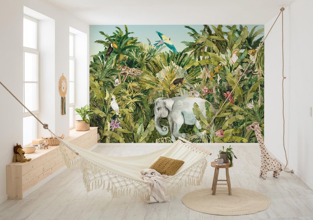 Digitaldruck Vlies Fototapete - Jungle Expedition - Größe 350 x 250 cm