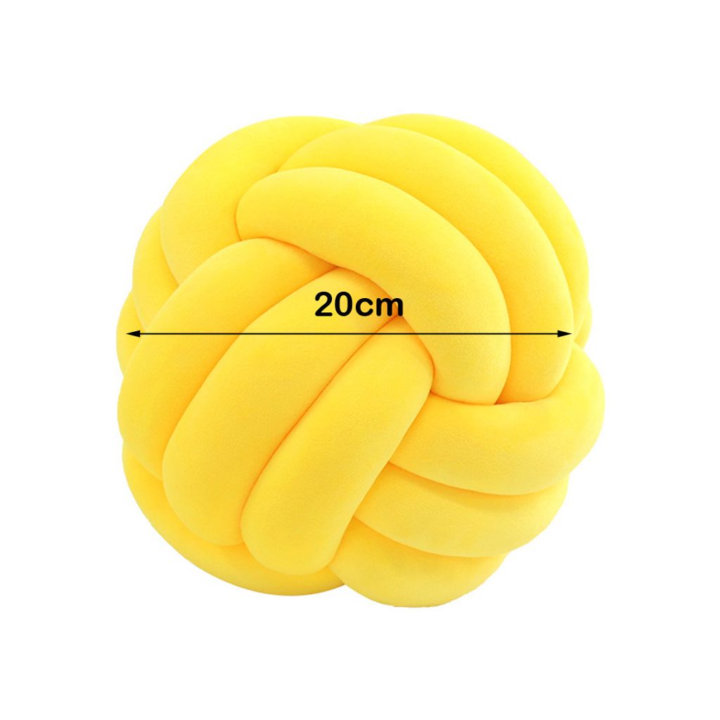 CANDeal 20cm Knotenkissen, Geknotetes Kissen für Sofa, Bett, Dekorat, Zierkissen Knoten, Knoten-Ball-Kissen