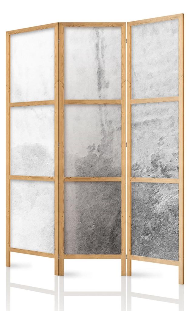Akustischer doppelseitiger Raumteiler 135 × 172 cm – Dekorative Trennwand mit Schallabsorption