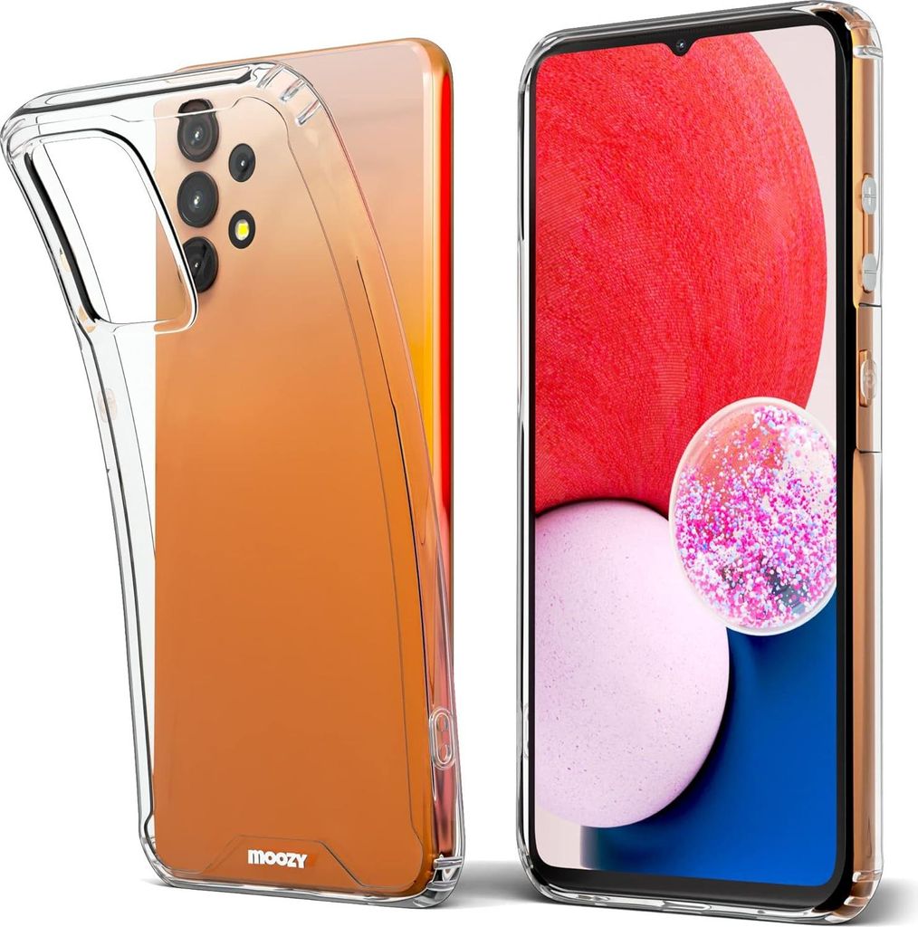 Hülle für Samsung Galaxy A13 4G, Silikon, transparente Rückseite