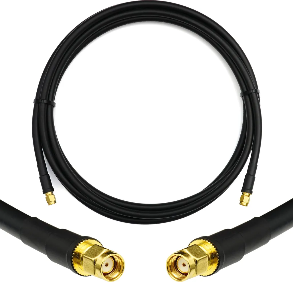 Fornitura Cavo 5D-FB 5m RP-SMA Maschio-Maschio 50 Ohm WLAN RF