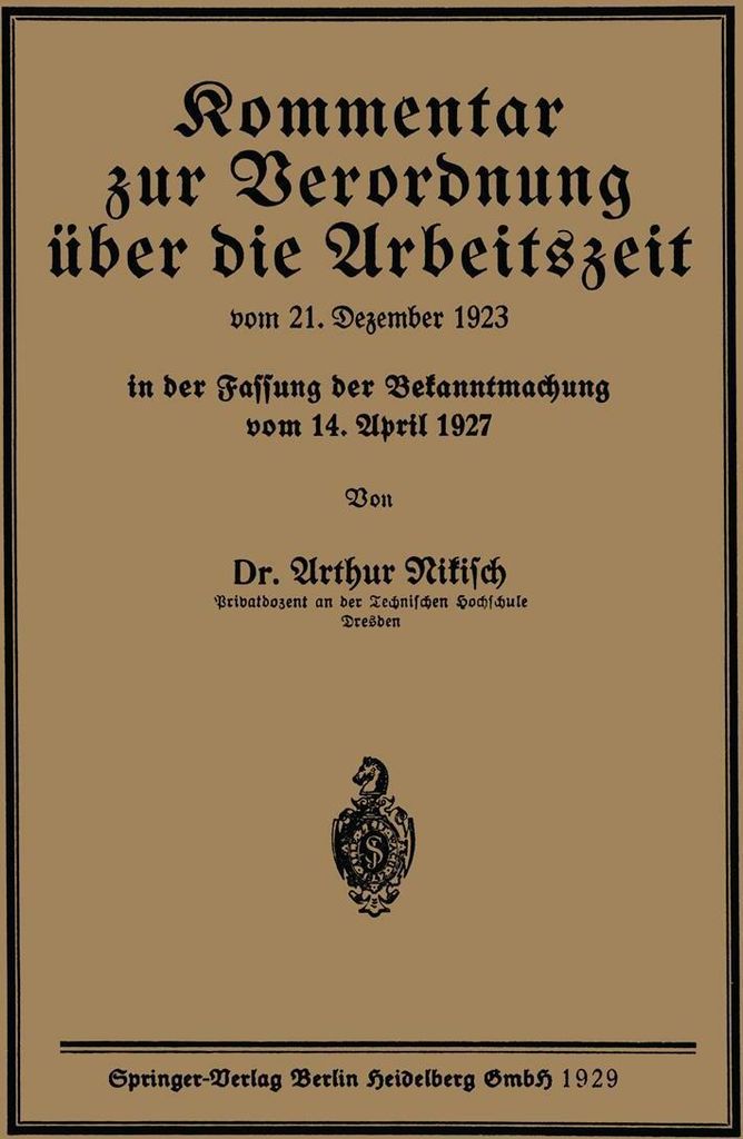 Kommentar zur Verordnung über die Arbeitszeit