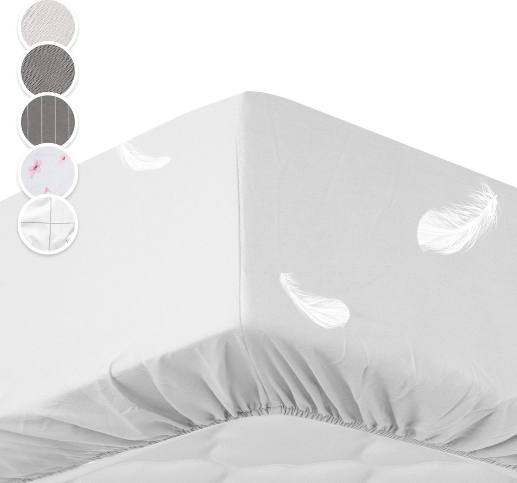 Sleepwise Spannbettlaken, Bettwäsche Getestet, Mikrofaser Bettlaken, Spannbettlaken, King Size Leintuch Antistatisch und Hypoallergen, Bezug für ...
