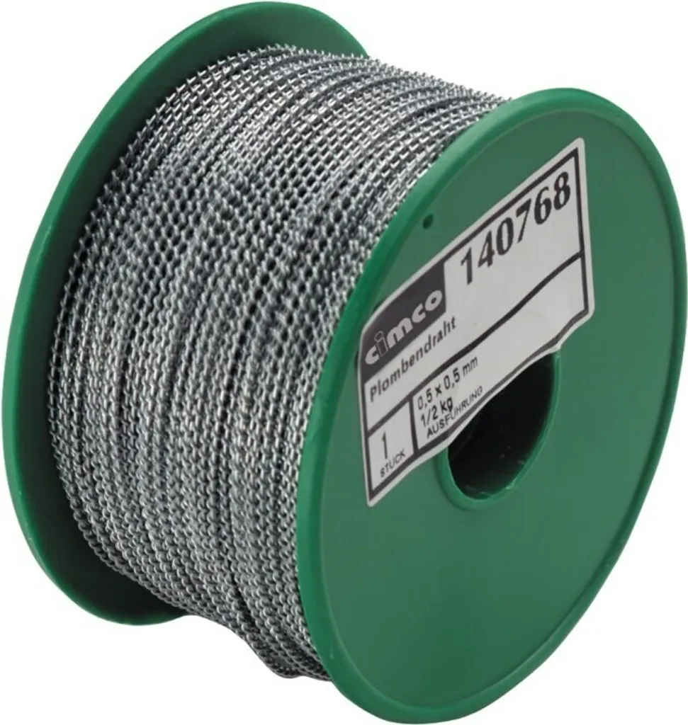 Fil à sceller pour compteur et plomb de sécurité bobine de 190m Cimco