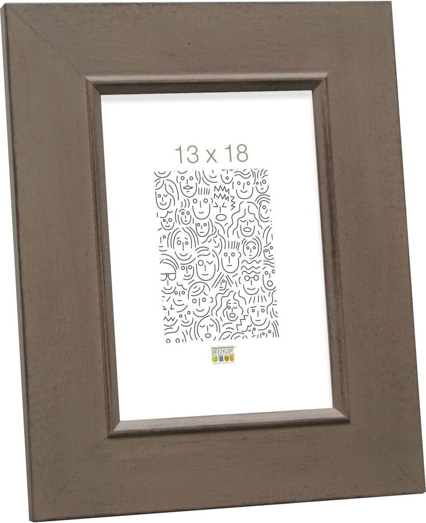 Deknudt Bilderrahmen braun Holz 10x15 cm S48SS, Farbe Braun, Größe 10x15 cm