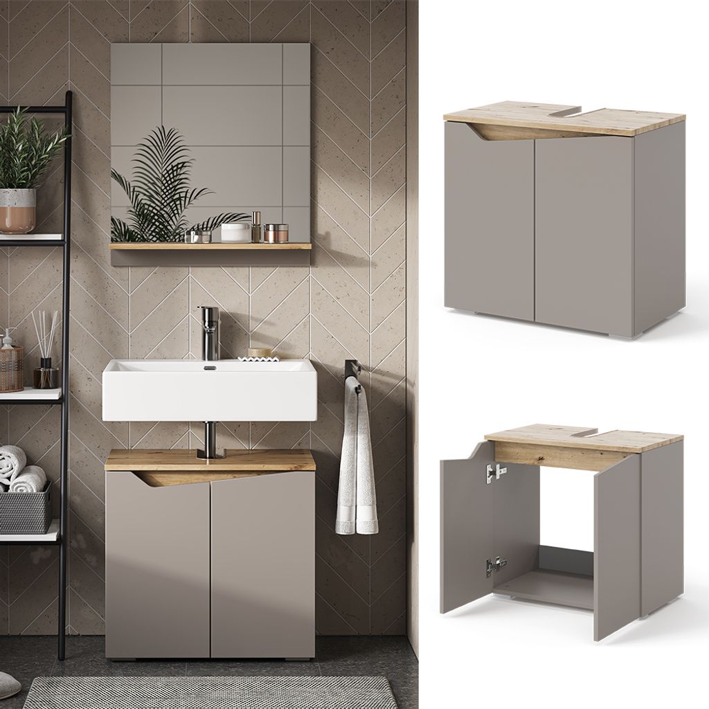 Vicco Waschbeckenunterschrank Marelle, 60 x 57.5 cm mit 2 Produktbild 2