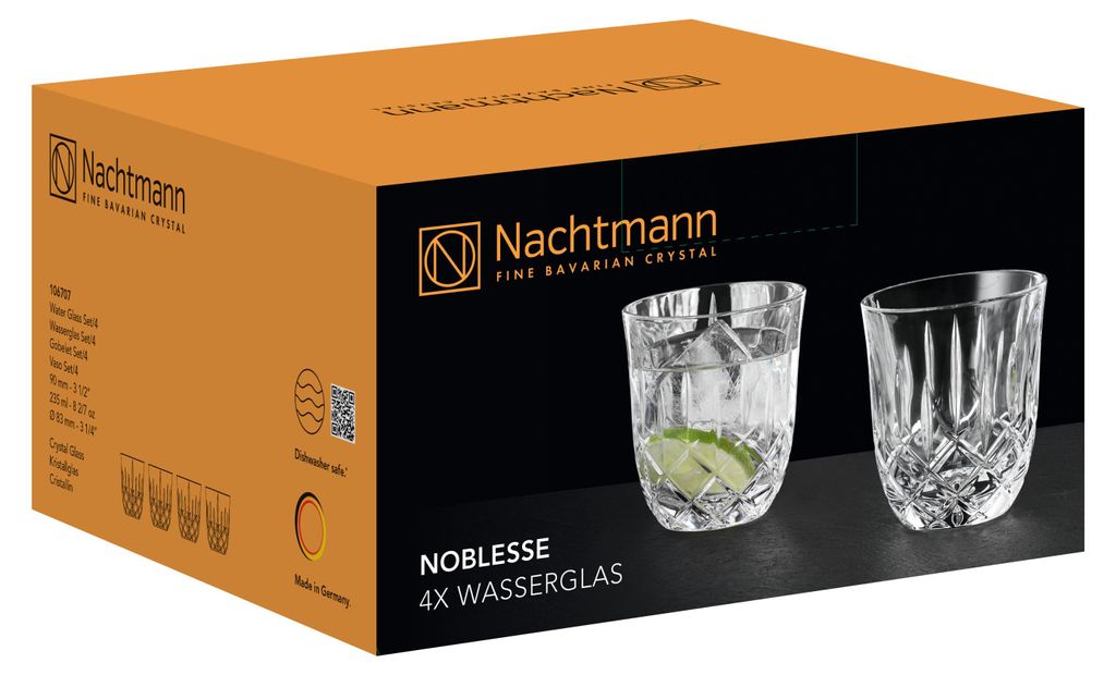 Nachtmann Noblesse Wasserglas, 4er Set, Trinkglas, Becher, Immagine del prodotto 