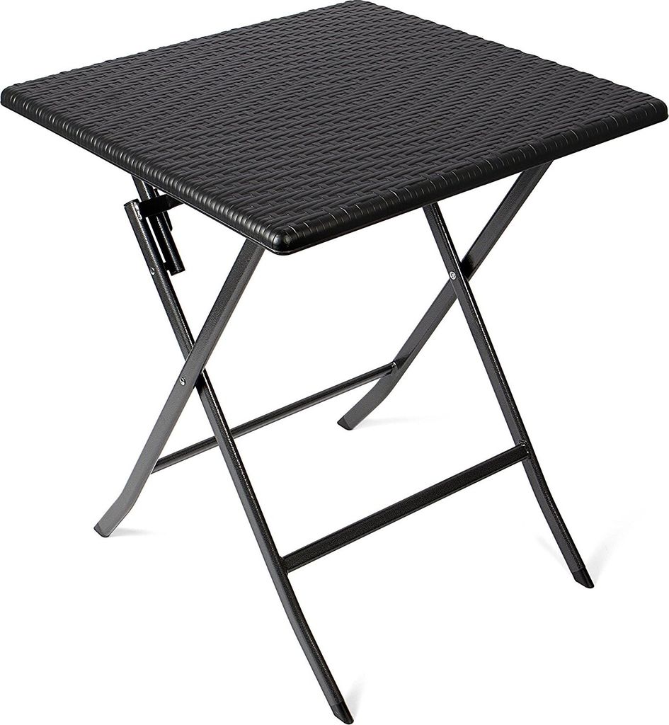 Zahradní stůl 13006, z HDPE, ratanový vzhled, čtvercový, Obrázek produktu