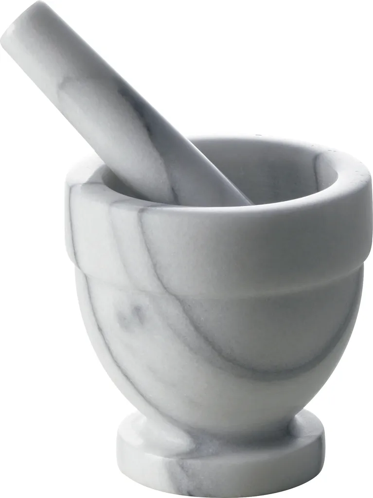 Excelsa Mortaio Marmo 12 cm Grigio | Strumento Professionale Salse
